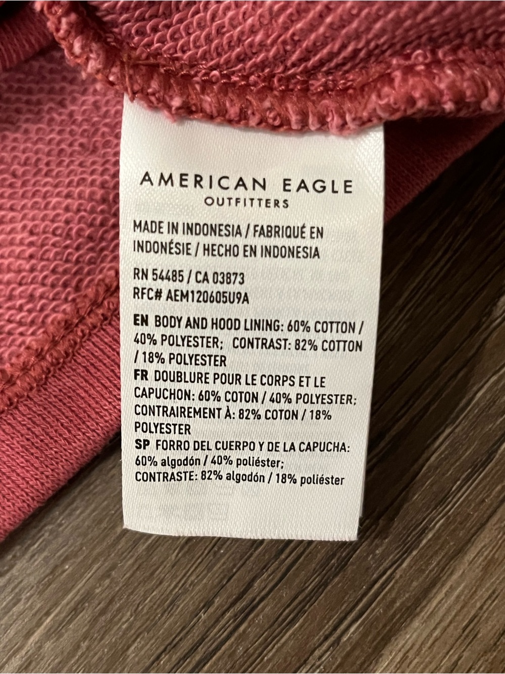 American Eagle Cozy Button-Up Hooded Crop Sweatshirt - Picture 7 of 8